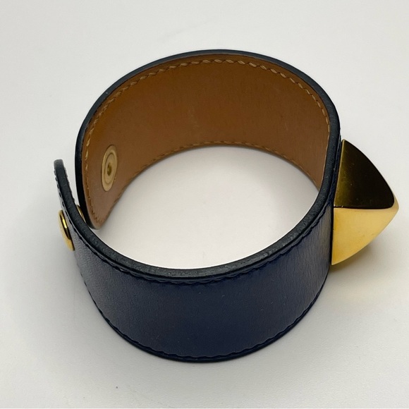 Hermès Leather Medor Stud Wrap Bracelet - Picture 8 of 9